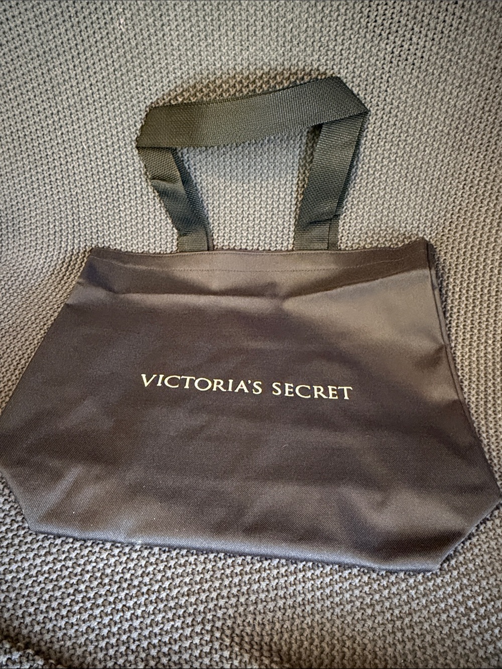 VINTAGE Victoria's Secret Black Logo Tote Bag